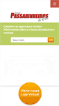 Mobile Screenshot of passarinheirosecia.com.br